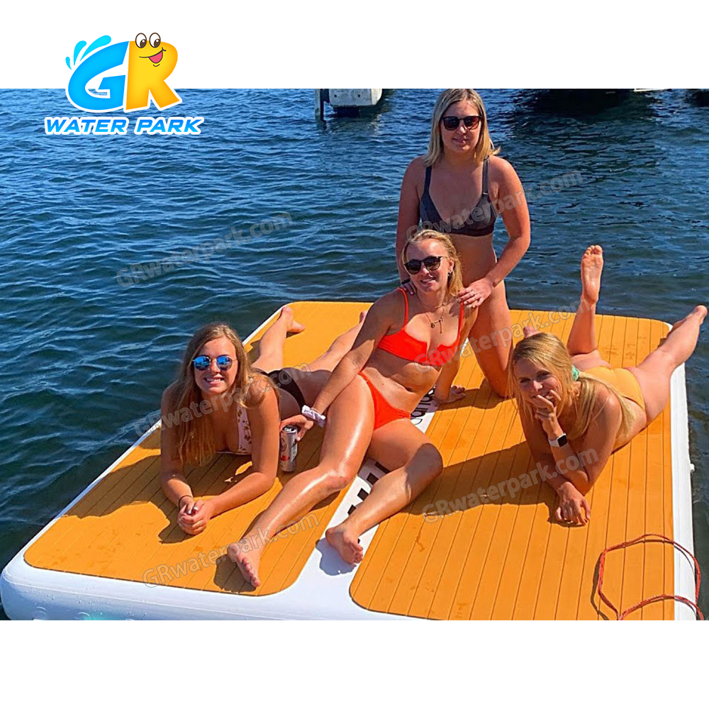 Photo inspiration: Visual Reference: Commercial Inflatable Deck Floating Dock In Water Sports Inflatable