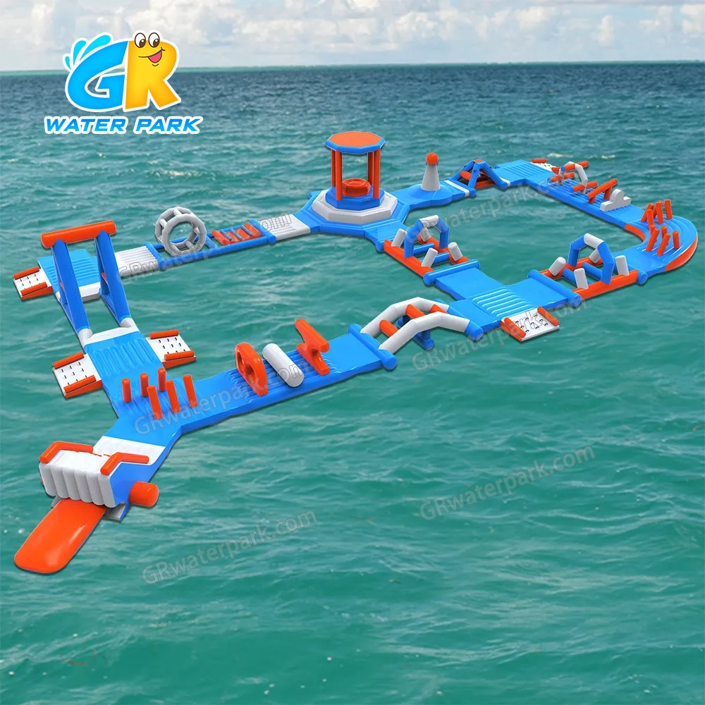 GW-026 New Design Outdoor Parkr Floating Inflatable Water Park With IAAPA Certificate