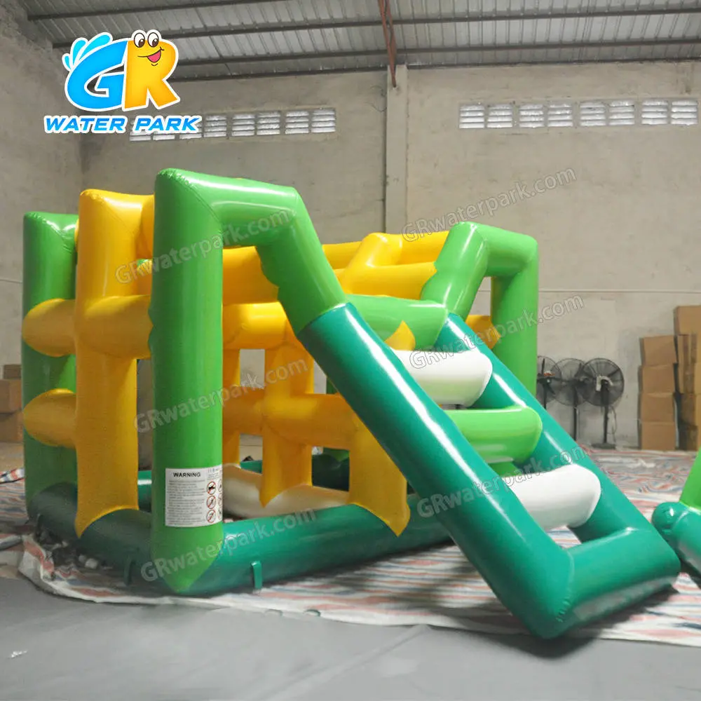 GW-103 Inflatable Water Climbing Wall for Sale – Floating Adventure Slide - photo 2