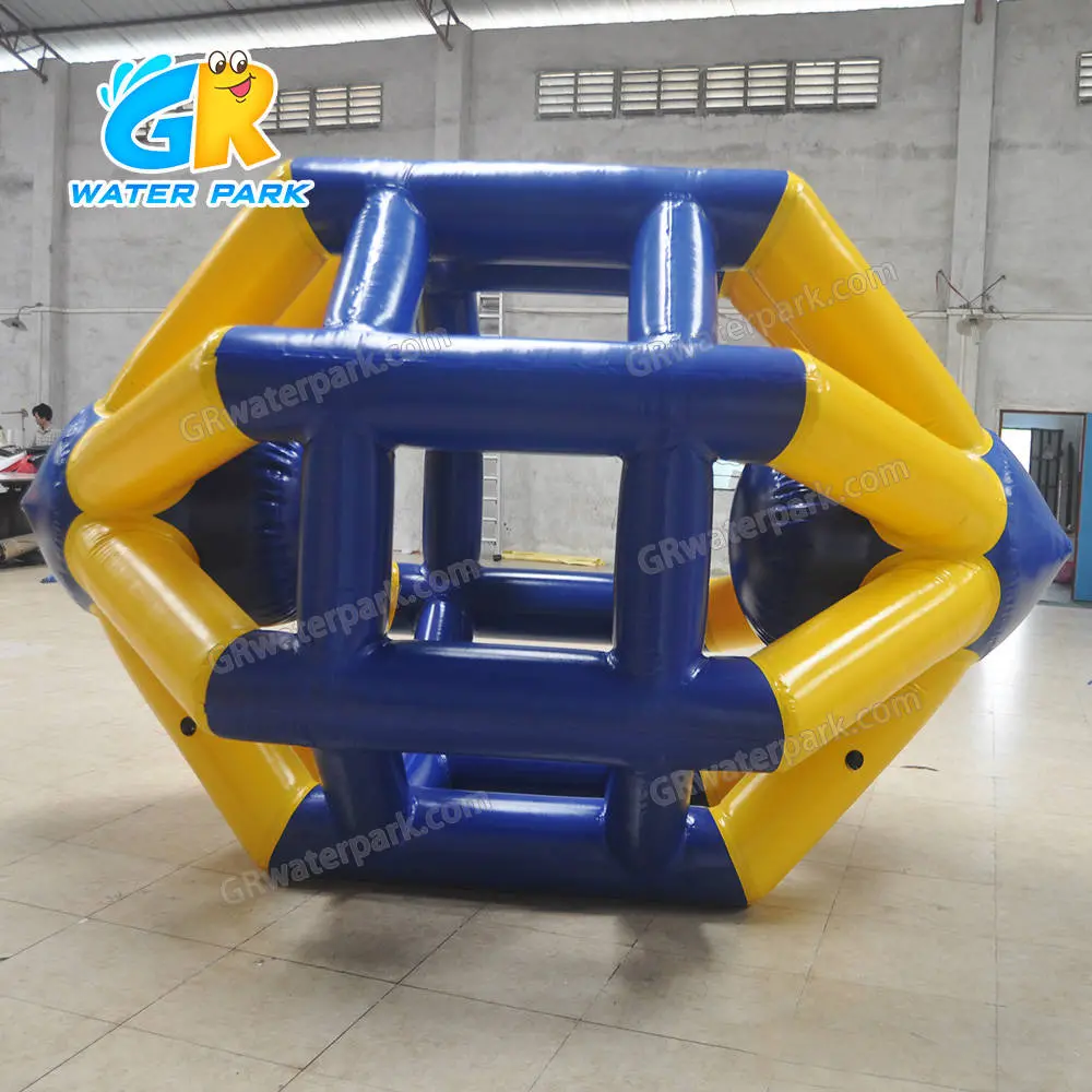 GW-137 Funny human hamper water roller walking inflatable wheel water game