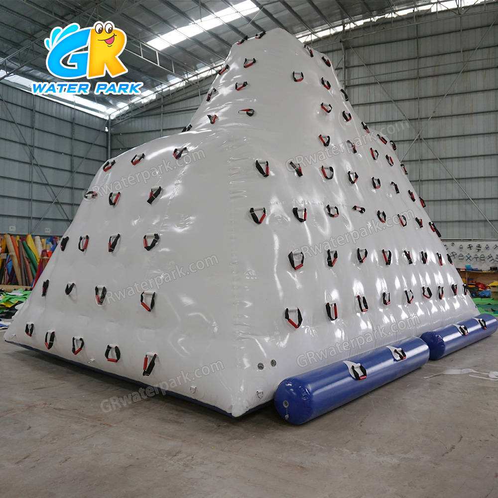 17ft high Giant Inflatable Iceberg Climb wall floating inflatable water