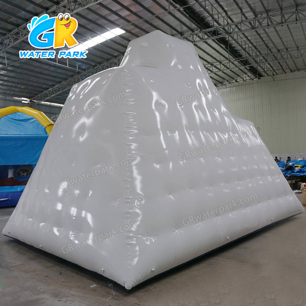 17ft high Giant Inflatable Iceberg Climb wall floating inflatable water
