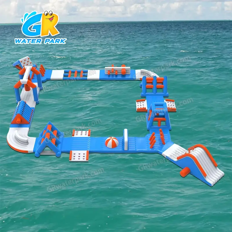 GW-033 Modular Inflatable Water Park for Sale &ndash; Floating Obstacle Course & Adventure Playground