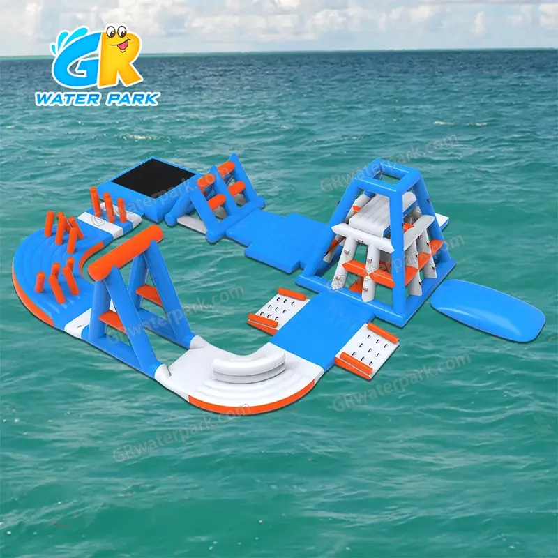 GW-150 Adventure Inflatable Water Park for Sale &ndash; Floating Climbing & Jumping Course