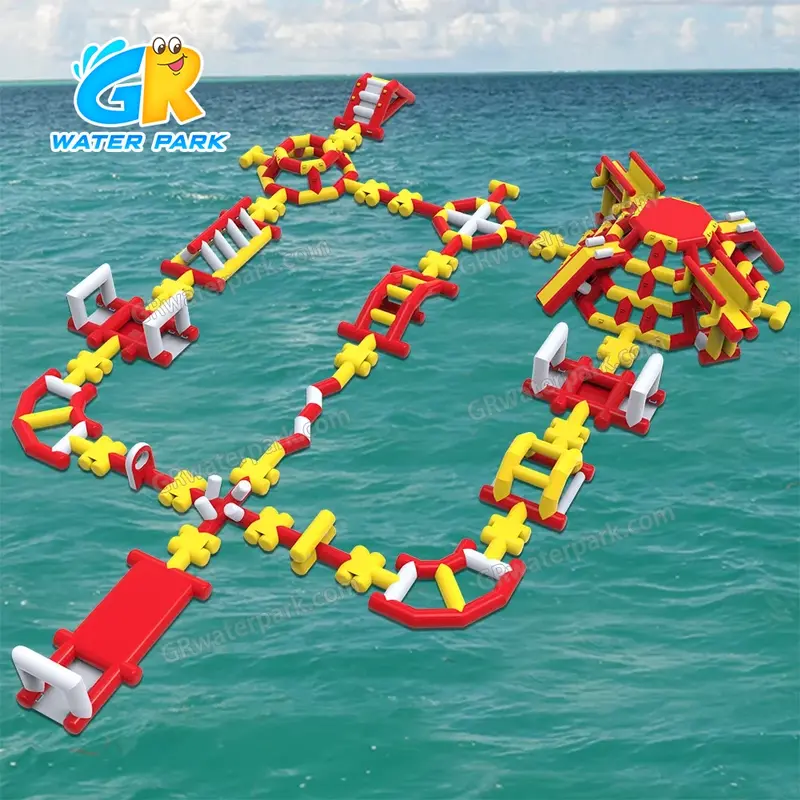 GW-196 Customizable Giant TUV Certified Inflatable Water Park